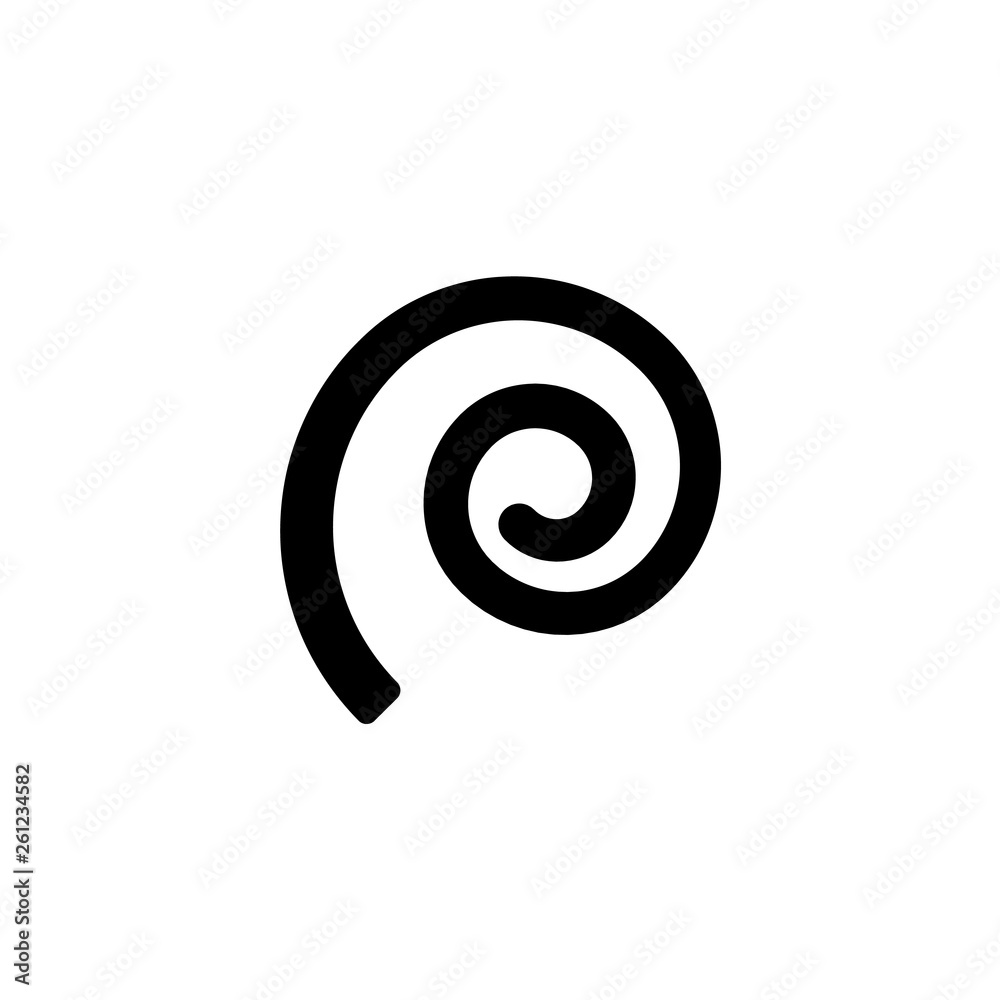 spiral icon. Vector illustration spiral icon. Vector illustration