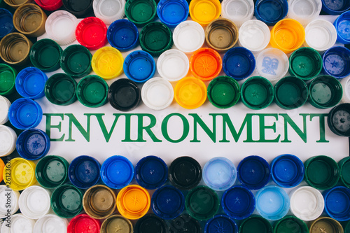 Fotografie Plastic pollution concept