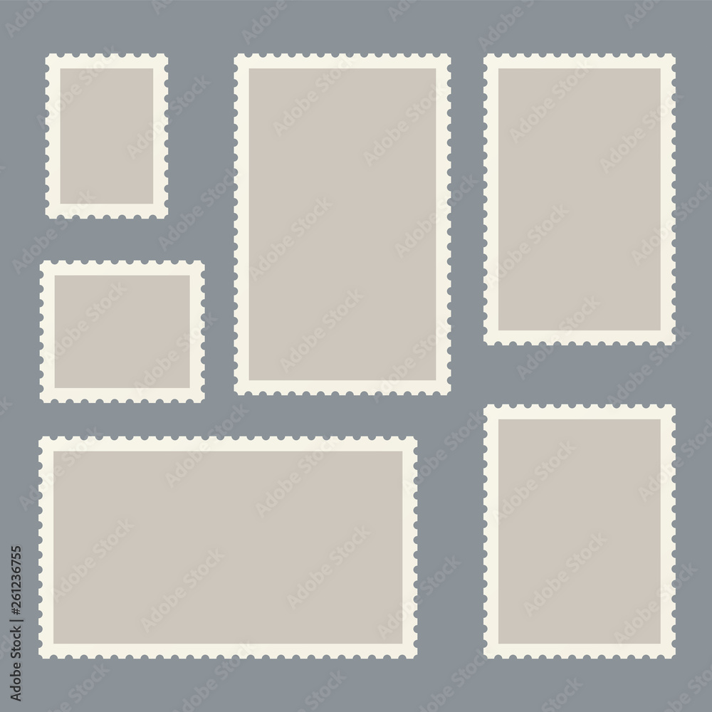 Postage marks and stamps for postcards and postal travel card marking