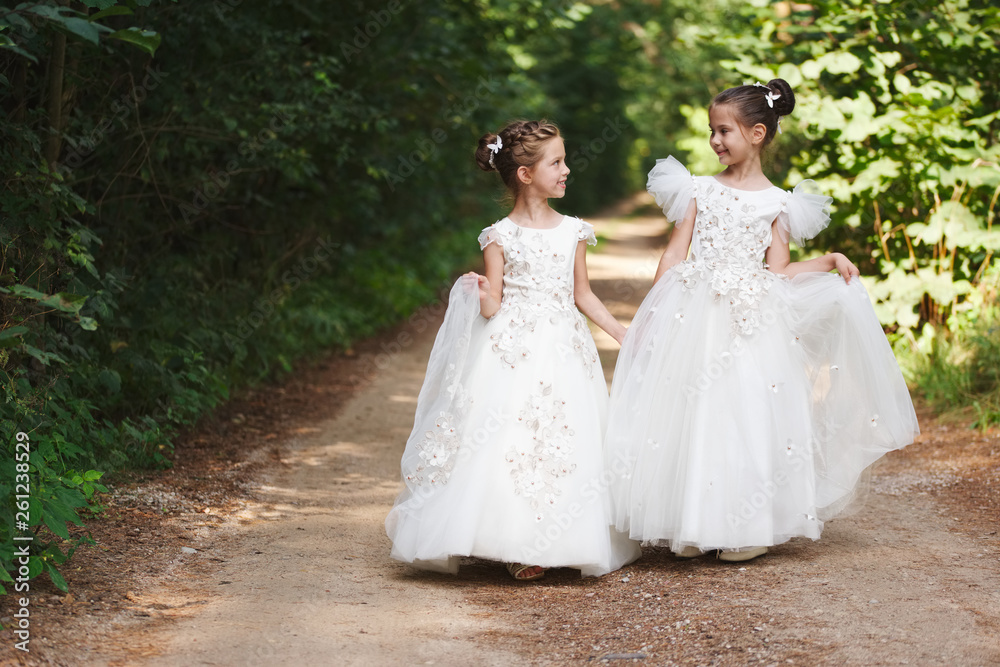 happy beautiful girls with white wedding dresses happy beautiful girls with white wedding dresses
