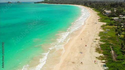 Wallpaper Mural Aerial of Kalama Beach in Hawaii Torontodigital.ca