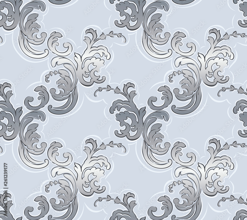 Baroque seamless pattern. Classical luxury old fashioned classic ornament, royal victorian seamless texture for wallpapers, textile, wrapping. Exquisite floral baroque template. Baroque seamless pattern. Classical luxury old fashioned classic ornament, royal victorian seamless texture for wallpapers, textile, wrapping. Exquisite floral baroque template.