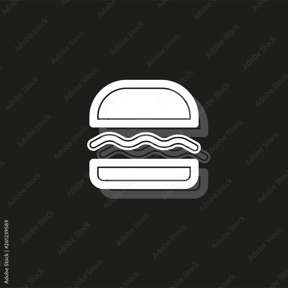 burger sandwich icon - fast food icon - american meal - unhealthy fastfood, restaurant icon burger sandwich icon - fast food icon - american meal - unhealthy fastfood, restaurant icon