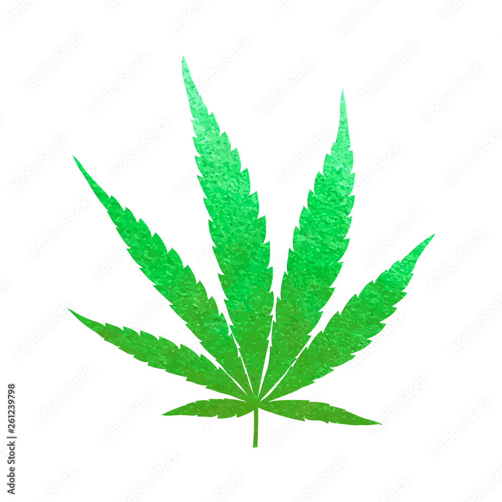 Glitter green cannabis leaf vector Glitter green cannabis leaf vector