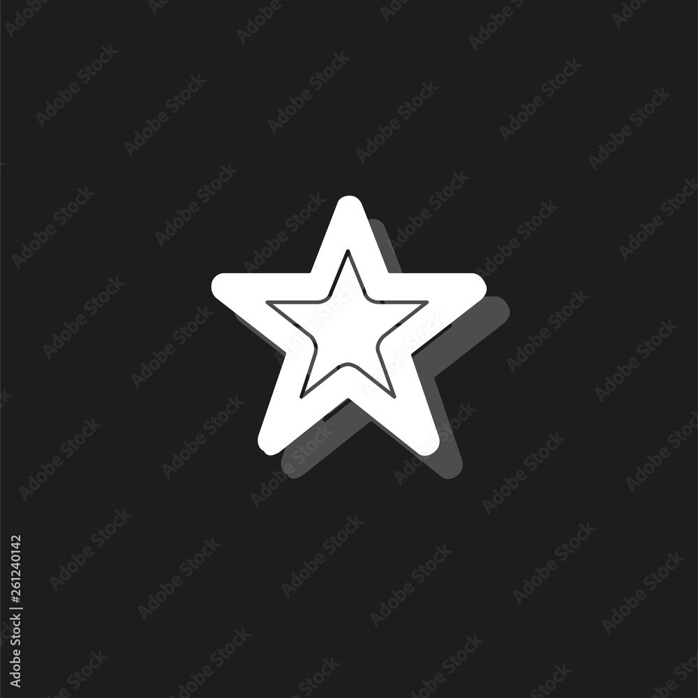 vector star symbol, rating or award shape, success icon vector star symbol, rating or award shape, success icon