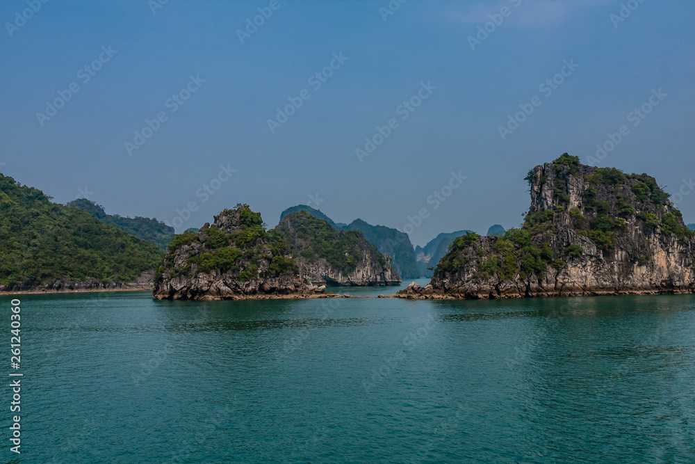 Islands and rocks of the Halong Bay, Vietnam