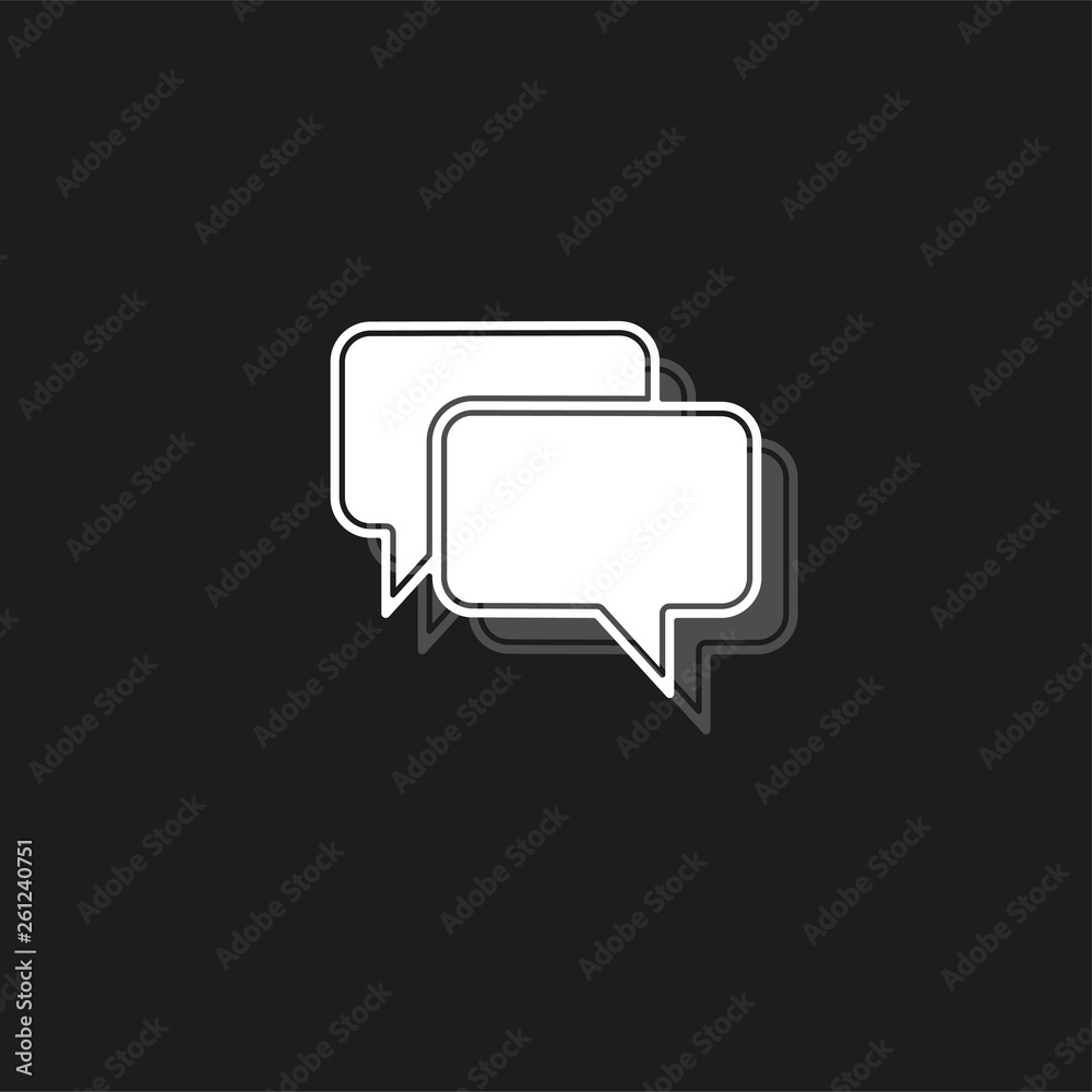 speech bubble illustration, communication icon - conversation symbol, chat icon speech bubble illustration, communication icon - conversation symbol, chat icon