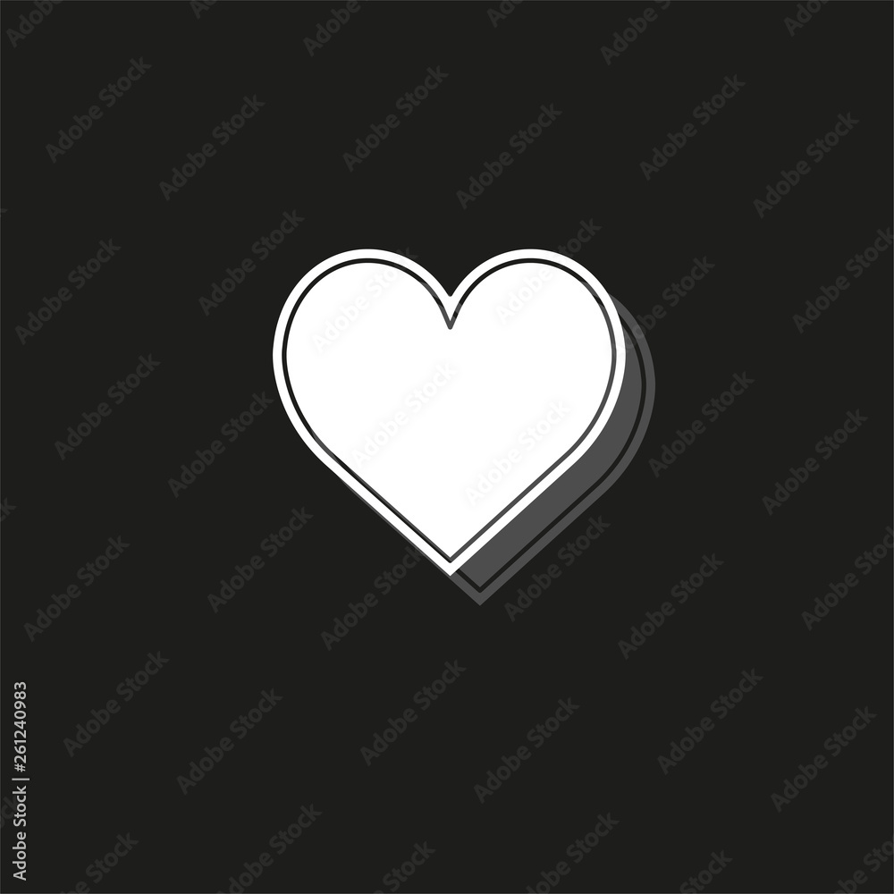 vector love sign. heart illustration, valentine symbol vector love sign. heart illustration, valentine symbol