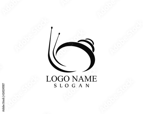 snail logo template vector icon illustration design 