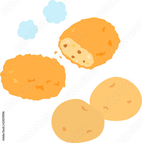 コロッケとじゃがいも