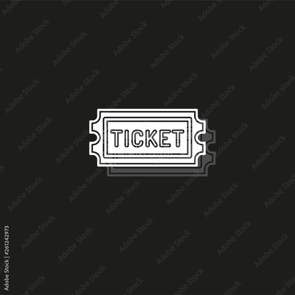 movie ticket. vector Admit one illustration, admission pass movie ticket. vector Admit one illustration, admission pass