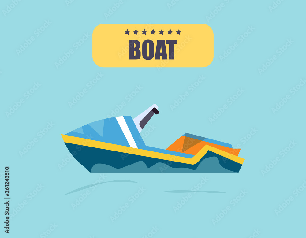 Ship at sea transport, shipping boats illustration Ship at sea transport, shipping boats illustration