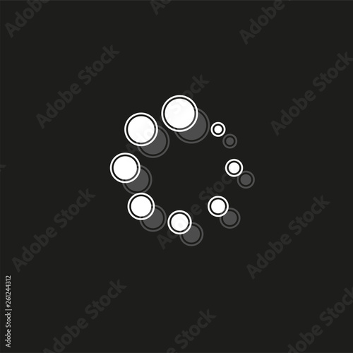 vector loading progress - computer graphic symbol isolated