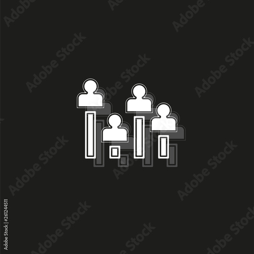 Exit poll concept icon. Simple element illustration. Exit poll concept symbol design from elections set.