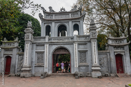 The main gate of the Temple of Literature - Van Mieu, Hanoi