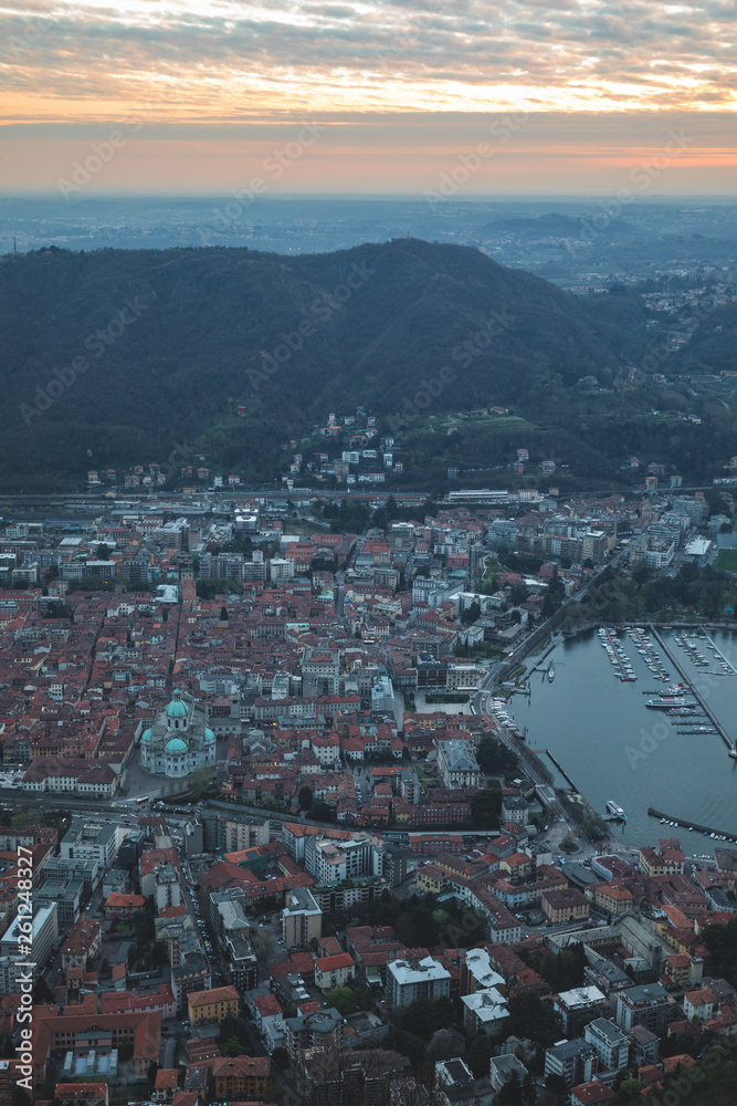 City of Como seen from above