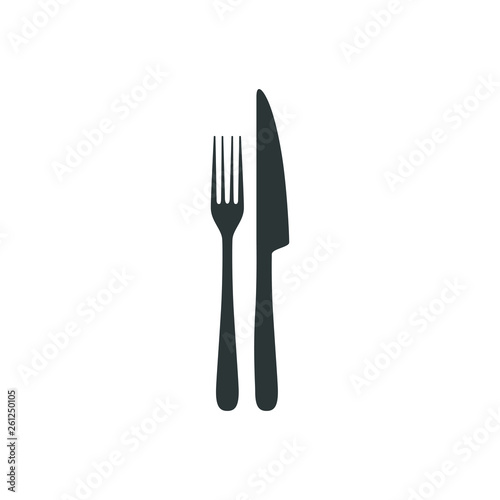 Cutlery Icon Vector logo for culinary business all company with modern high end look