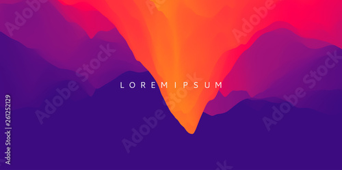 Abstract background with dynamic effect. Motion vector Illustration. Trendy gradients. Can be used for advertising, marketing, presentation.