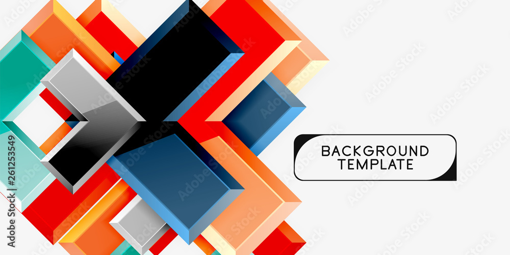Glossy arrows geometric background Glossy arrows geometric background