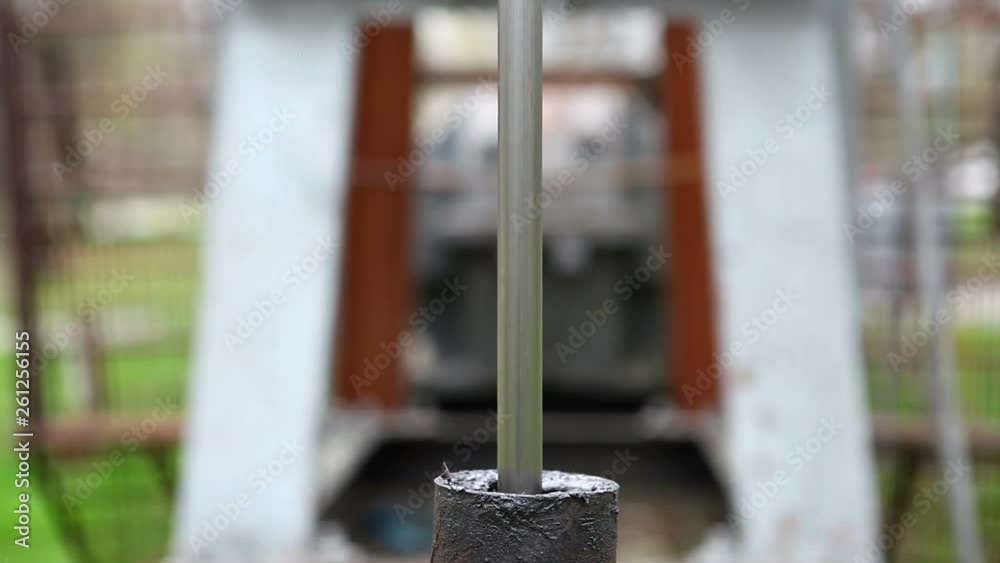 Gas and oil production. Working piston. Pumping of natural minerals. Gas and oil production. Working piston. Pumping of natural minerals.