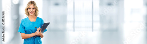 Portrait of female doctor