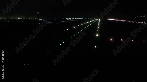 Istanbul Airport, Air Traffic Control Tower and Airfield at Night. 1
