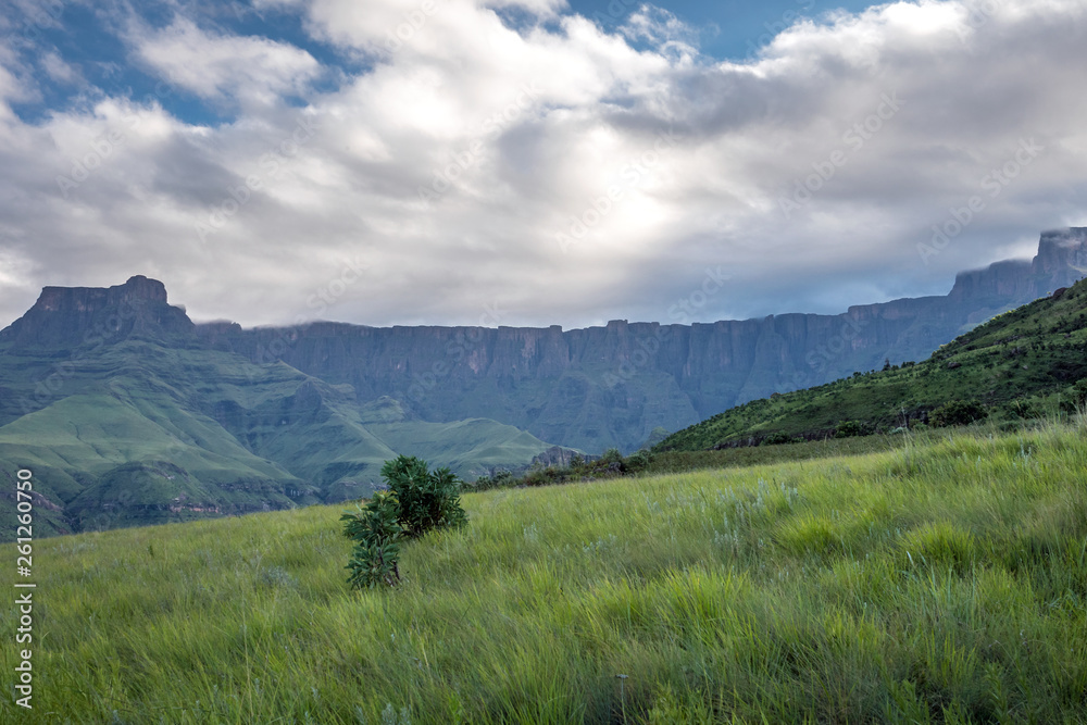 Die Drakensberge in Südafrika und Lesotho