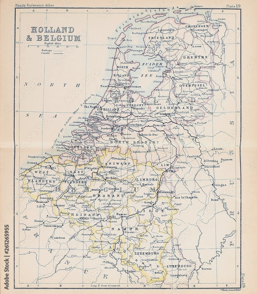 Fototapeta premium Old map. Engraving image