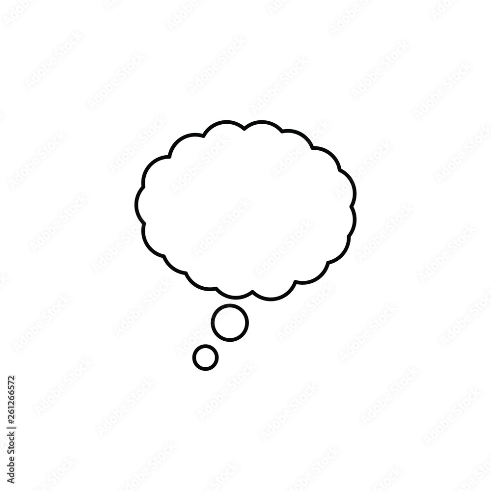 Thoughts bubble. Speech window. Dialogue frame for comics Thoughts bubble. Speech window. Dialogue frame for comics