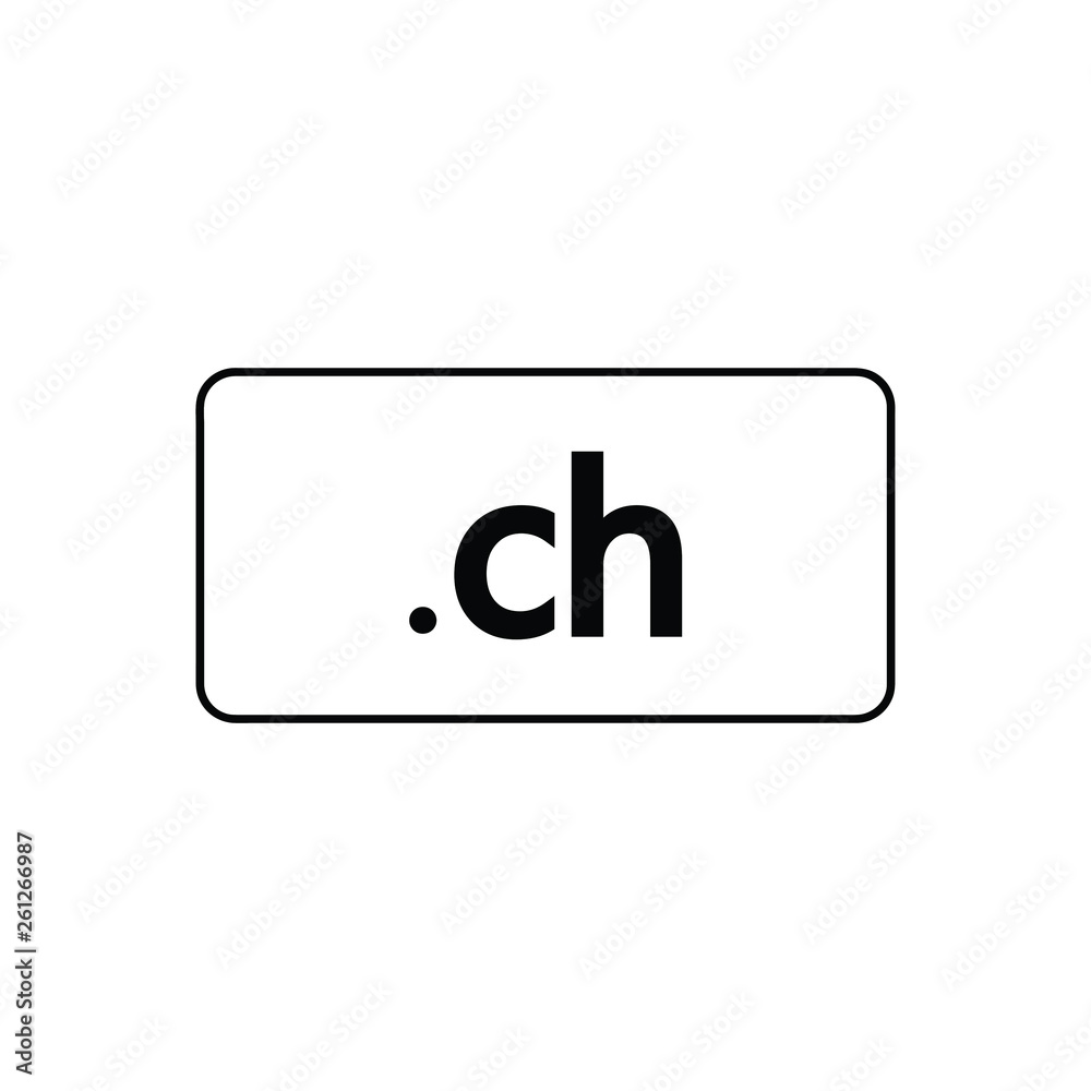 Switzerland domain icon , vector symbol Switzerland domain icon , vector symbol
