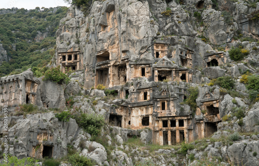 Naklejka premium myra rock tombs