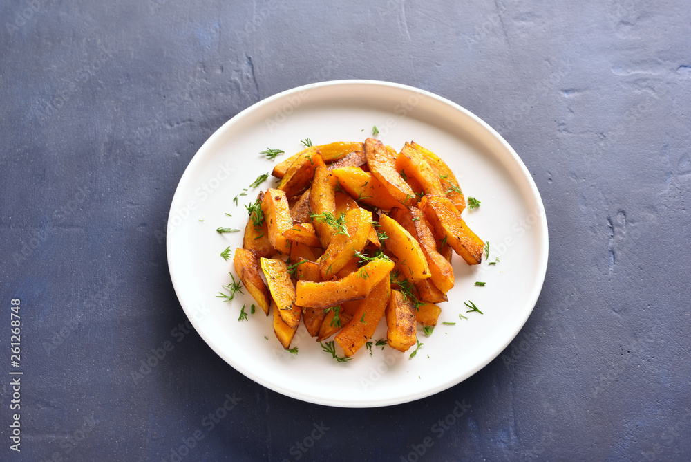 Roasted pumpkin slices Roasted pumpkin slices
