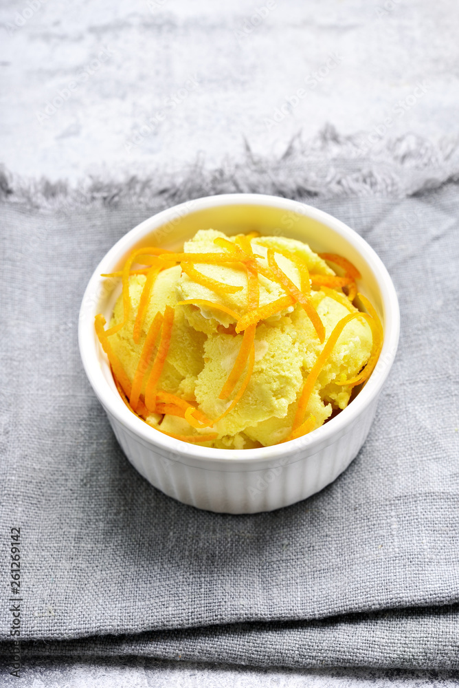 Tasty orange ice cream Tasty orange ice cream