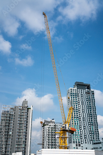 construction crane on a construction site