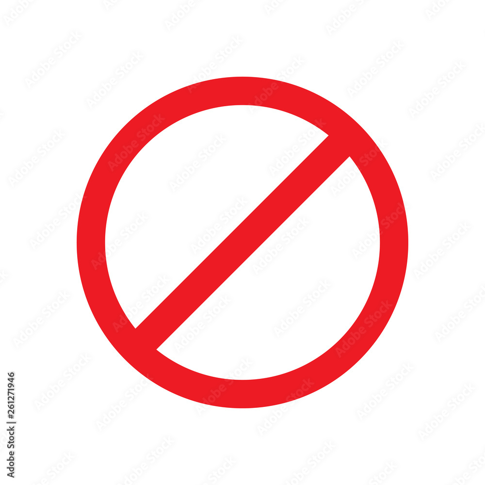 Ban vector icon Ban vector icon