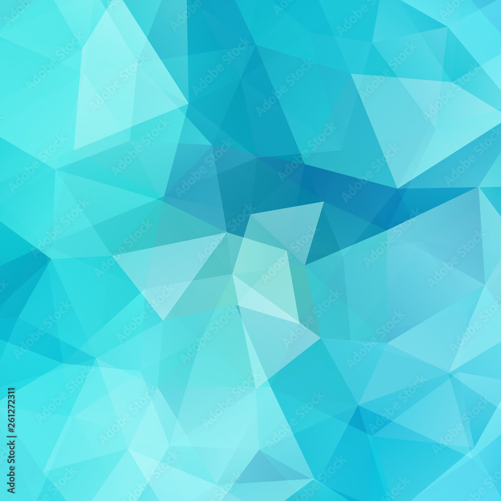 Fototapeta premium Abstract geometric style blue background. Vector illustration