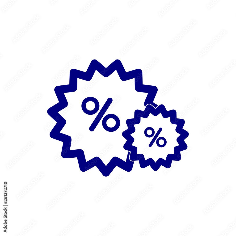 Obraz premium Discount, price, sales discount, shopping,offer, business product discount navy blue color icon