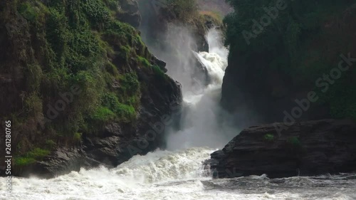 The Majestic Waterfall Murchison Falls Of The River Nile In Uganda