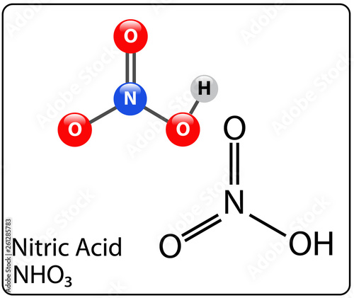 Nitric Acid Molecule Structure