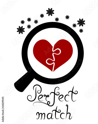 find your perfect match simple logo