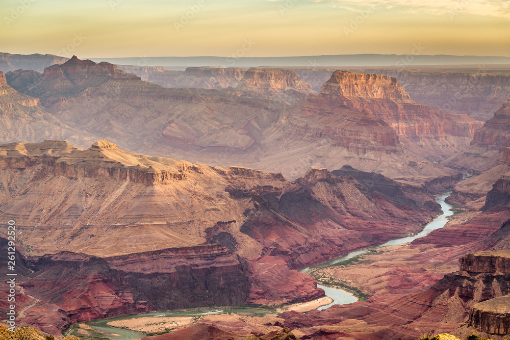 Grand Canyon, Arizona, USA at dawn from the south rim