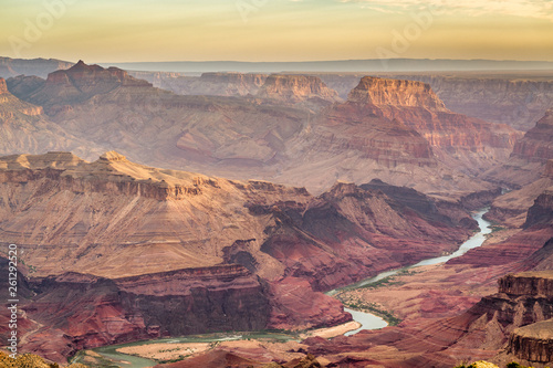 Grand Canyon  Arizona  USA at dawn from the south rim
