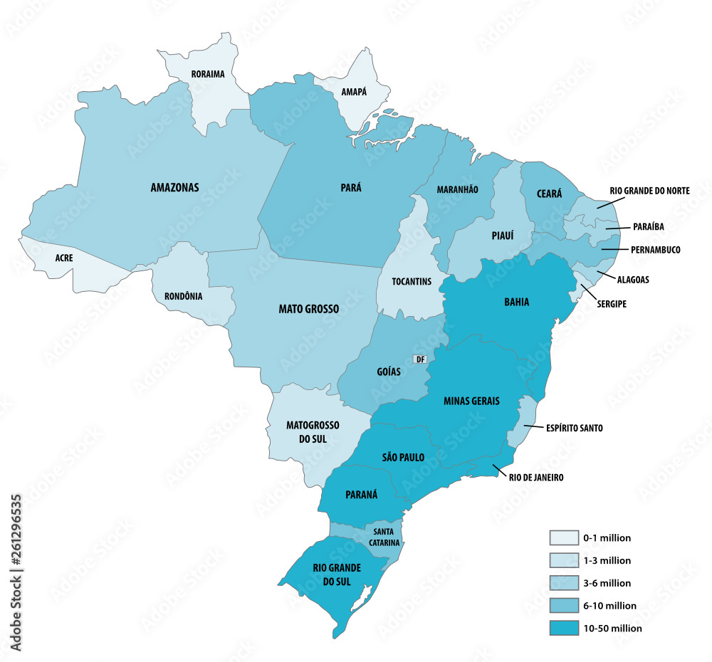 Premium Vector  Rondonia map state of brazil vector illustration