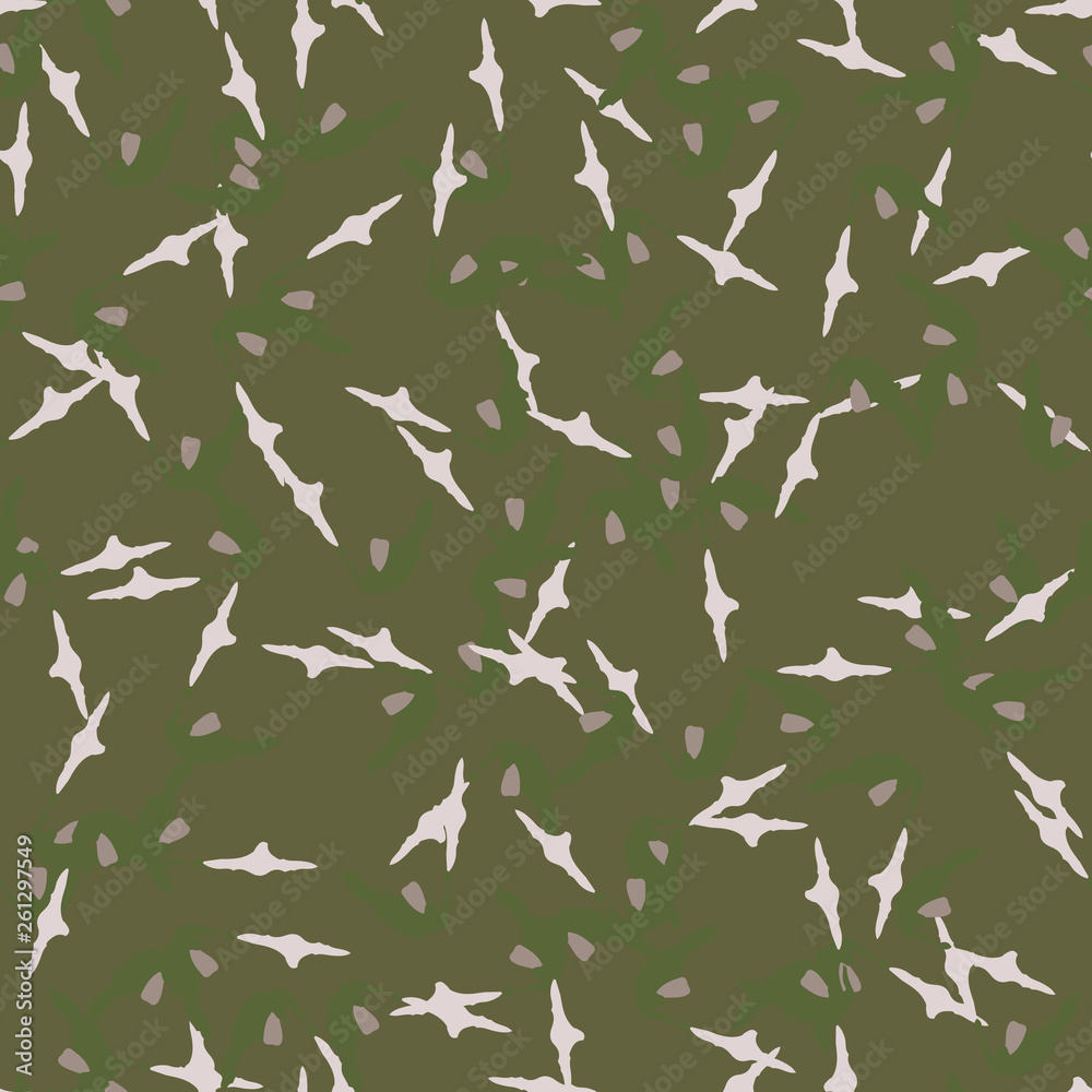 Swamp camouflage of various shades of green, brown and beige colors Swamp camouflage of various shades of green, brown and beige colors