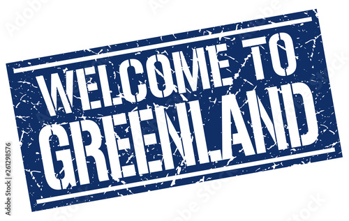 welcome to Greenland stamp