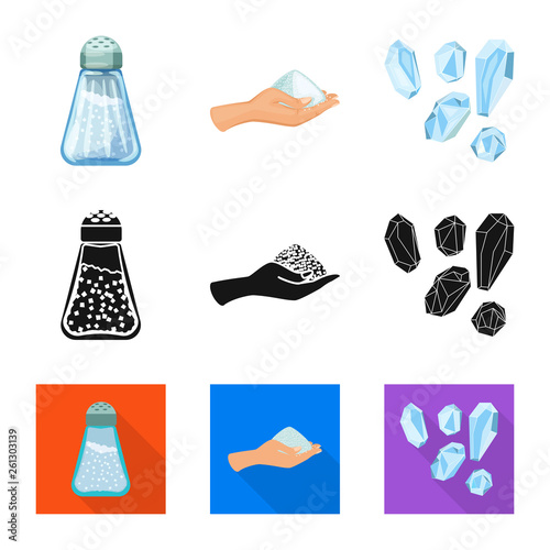 Vector illustration of cooking and sea logo. Collection of cooking and baking   stock symbol for web.