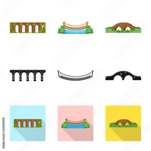 Vector design of connection and design sign. Collection of connection and side stock symbol for web.