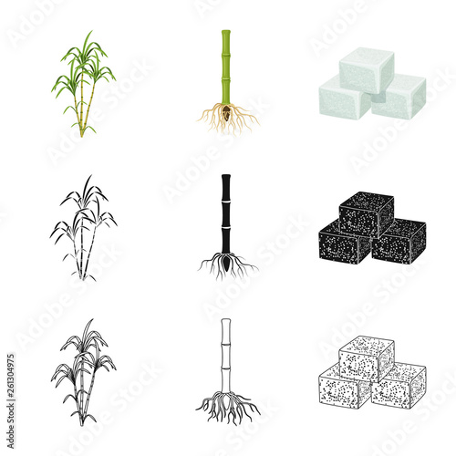Vector design of farm and agriculture  logo. Collection of farm and technology stock vector illustration.