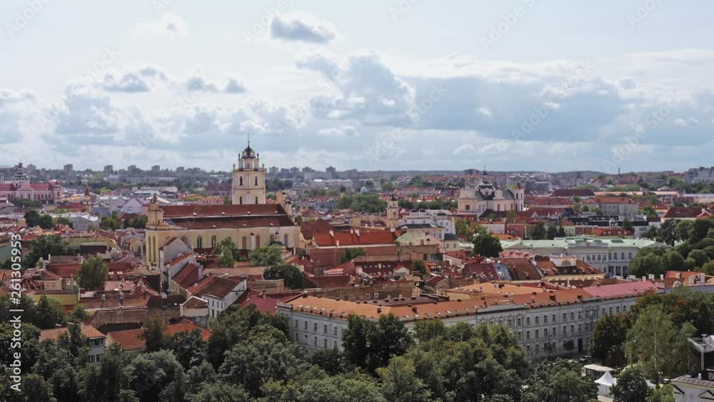 City view of Vilnius from a high point on a warm sunny day. City view of Vilnius from a high point on a warm sunny day.