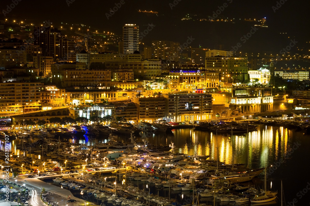  Monaco at night